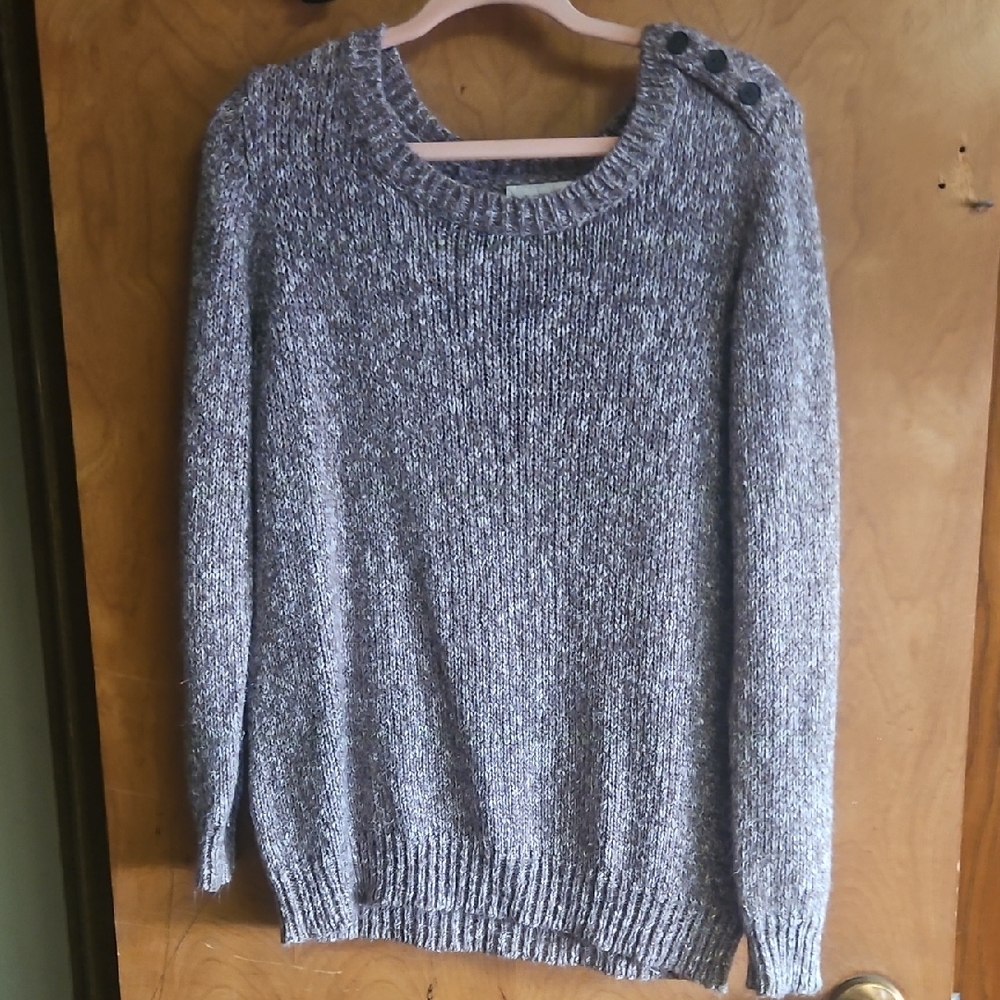 St. John's Bay Heathered Gray Crew Neck Sweater